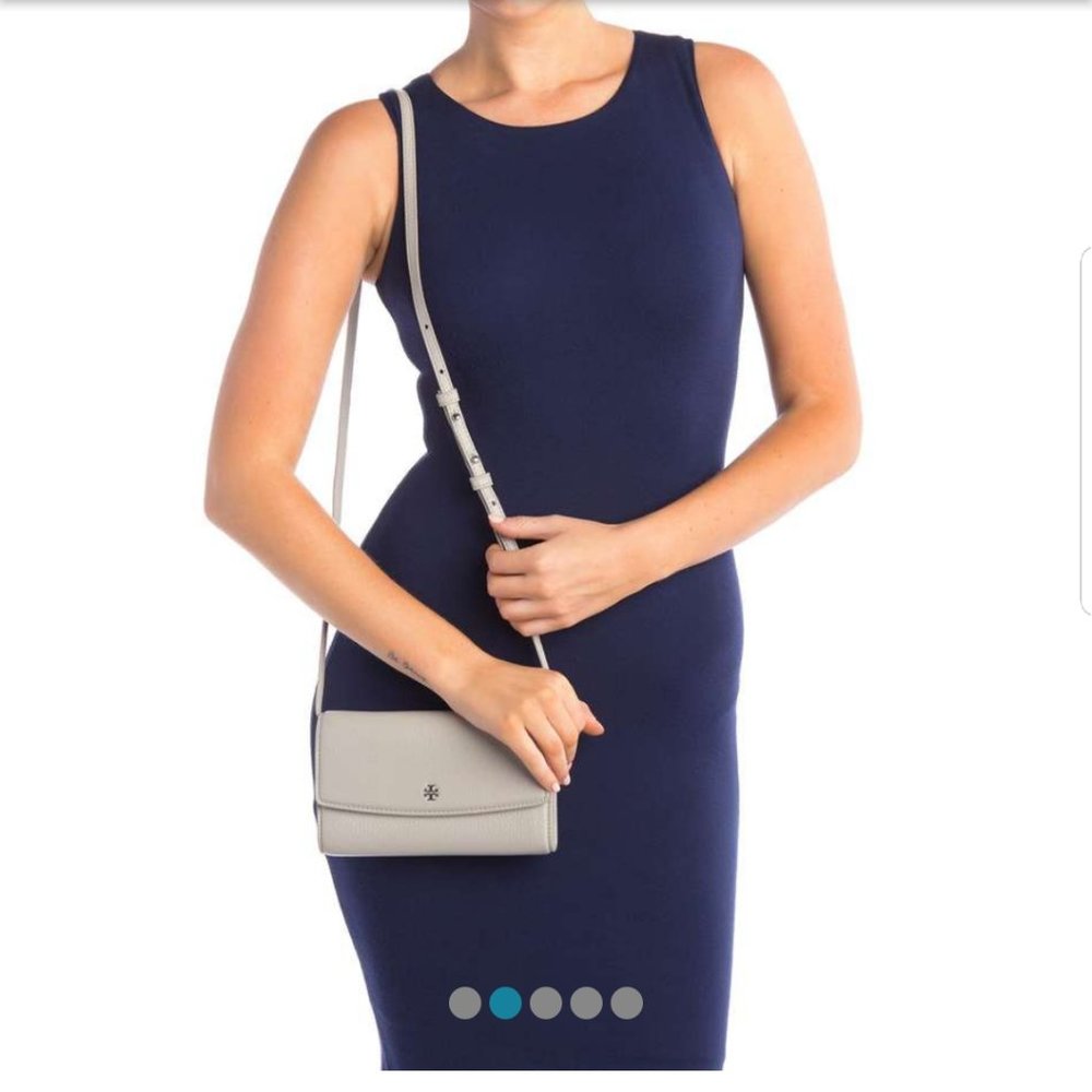 Tory Burch Leather Wallet Crossbody